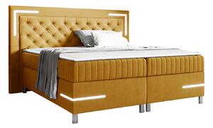 Boxspring postelja Baltimore 189, 180x200, Blago, Posteljno dno, 212x211x120cm, Vzmetnica, Bor