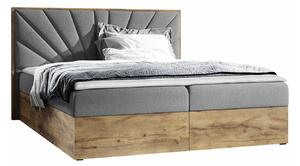 Boxspring postelja Baltimore 191, 140x200, Blago, Posteljno dno, 148x208x103cm, Vzmetnica