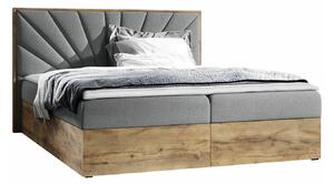 Boxspring postelja Baltimore 191, 200x200, Blago, Posteljno dno, 208x208x103cm, Vzmetnica