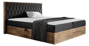 Boxspring postelja Baltimore 190, 180x200, Blago, Posteljno dno, 188x208x103cm, Vzmetnica