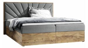 Boxspring postelja Baltimore 191, 160x200, Blago, Posteljno dno, 168x208x103cm, Vzmetnica