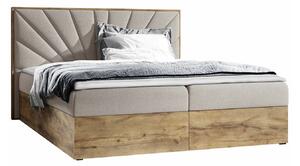 Boxspring postelja Baltimore 191, 200x200, Blago, Posteljno dno, 208x208x103cm, Vzmetnica