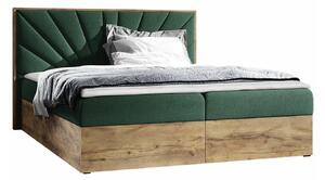 Boxspring postelja Baltimore 191, 160x200, Blago, Posteljno dno, 168x208x103cm, Vzmetnica