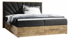 Boxspring postelja Baltimore 191, 140x200, Blago, Posteljno dno, 148x208x103cm, Vzmetnica