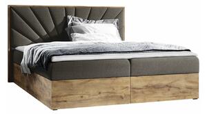 Boxspring postelja Baltimore 191, 140x200, Blago, Posteljno dno, 148x208x103cm, Vzmetnica