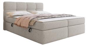 Boxspring postelja Beloit 117, 140x200, Blago, Posteljno dno, 143x209x113cm, Vzmetnica