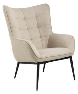 Fotelj Oakland 1031, Beige, 76.5x91x99cm, Noge: Kovina