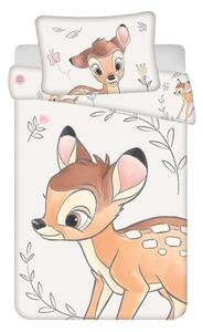 Bombažna otroška posteljnina za otroško posteljico 100x135 cm Bambi "Beige" – Jerry Fabrics