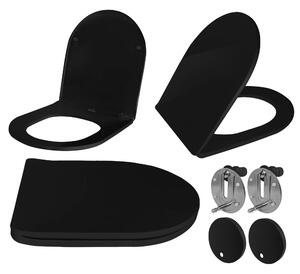 WC sedež CARLO UF DUROPLAST FLAT BLACK MATT