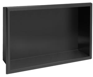 Bathroom shelf 30x30 matte black