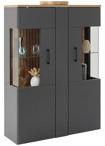 Modern Living Visoka Komoda Amare, Antracit, Barva Hrasta