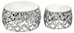 SET MIZIC, srebrne barve, bela