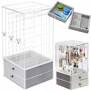 Pleksi organizator za nakit s semiš predali