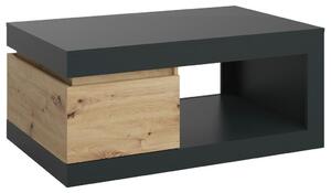 Modern Living Klubska Miza Luci, Antracit, Barva Hrasta