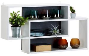 Modern Living Stenski Regal Dream, Bela, Temno Siva
