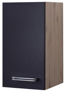 FlexWell Kuhinjska Zgornja Omarica Milano, Antracit, Hrast, Š. 30