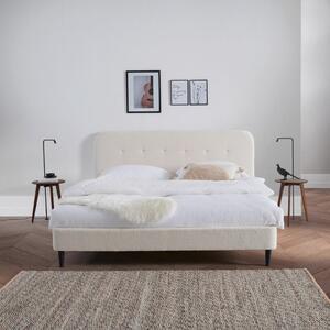 OBLAZINJENA POSTELJA 180 cm x 200 cm , bela