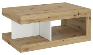 Modern Living Klubska Miza Luci, Bela, Barva Hrasta