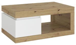 Modern Living Klubska Miza Luci, Bela, Barva Hrasta