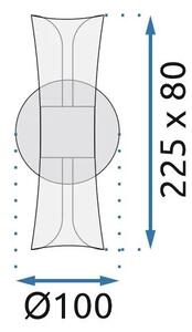 Stenska svetilka LED G029-W Black