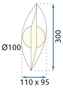 Stenska svetilka LED G031-W Gold