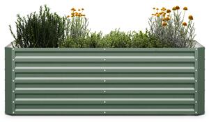 Blumfeldt Dvignjena gredica High Grow Straight, 160 x 80 x 80 cm, iz valovite jeklene pločevine, enostavna za montažo, odporna proti rji in mrazu