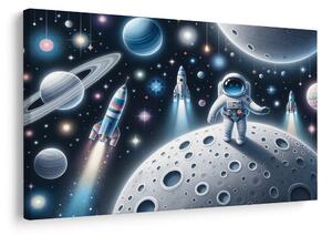Slika otroški astronavt na Luni