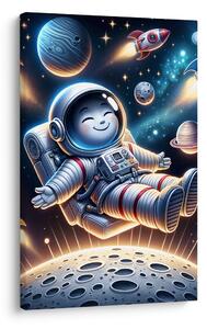 Slika srečni astronavt v vesolju