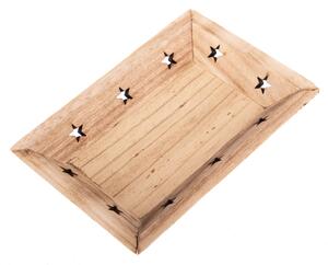 Lesen pladenj Star natural, 18 x 3,5 x 12 cm