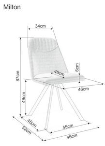 Stol MILTON, siv