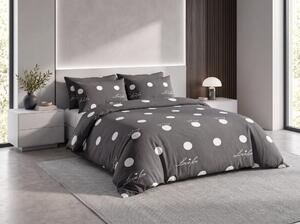 Krep posteljnina CROWN temno siva Dimenzije posteljnine: 70 x 90 cm | 140 x 200 cm