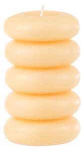 Stebrasta sveča MACARON 11,5 cm svetlo rumena