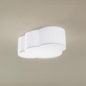 TK Lighting Stropna svetilka Cloud, tekstil, 41 x 31 cm, bela, zatemnjen, Bela, Dnevna soba / jedilnica, Tkanine / tekstil, Mladostno bivanje