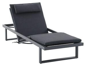 Sunfun Lumar Vrtni ležalnik (Do x Š: 200 x 72,5 cm, Antracit, Aluminij, Nastavljivo naslonjalo)