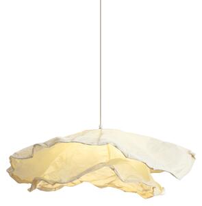 Japandi viseča svetilka bež z blagom 80 cm - Papel