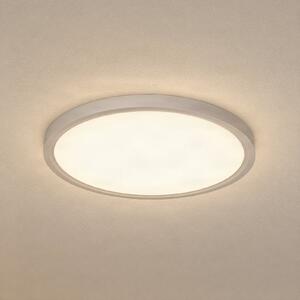 Lindby LED stropna svetilka Pravin, Ø 40 cm, CCT, bela, Bela, Dnevna soba / jedilnica, Plastika, Sodobni