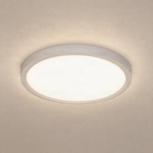 Lindby LED stropna svetilka Pravin, Ø 30 cm, CCT, bela, Bela, Dnevna soba / jedilnica, Plastika, Sodobni