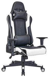 Mömax Gaming Stol Ziva, Črna, Bela