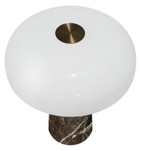 DFTP by Nordlux LED namizna svetilka na baterije Glossy mini, rjava marmorna, z možnostjo, zatemnjen, Rjava / rjasta, Dnevna soba / jedilnica, Marmor, Sodobni