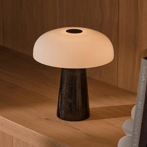 DFTP by Nordlux LED namizna svetilka na baterije Glossy mini, črni marmor, z možnostjo, zatemnjen, Črna, Dnevna soba / jedilnica, Marmor, Sodobni