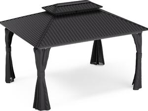 Blumfeldt ShadeFortress Pergola, 4 x 3 m, pocinkana jeklena streha, ščiti pred soncem, dežjem in vetrom