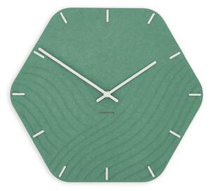 Stenska ura Luxhora Unda Mint Green 11 barv kazalcev