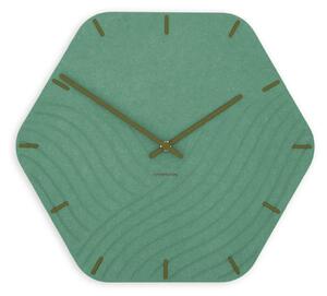 Stenska ura Luxhora Unda Mint Green 11 barv kazalcev