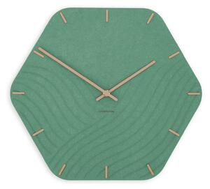Stenska ura Luxhora Unda Mint Green 11 barv kazalcev
