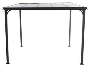 Sunfun Paviljon Ciper (Š x G: 300 x 300 cm, Barva ogrodja: Antracitne barve, Jeklo, Barva strehe: Antracitne barve)