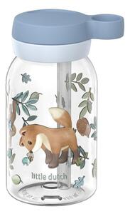 Svetlo modra plastična otroška steklenička za vodo 450 ml Forest Friends by Little Dutch – Mepal