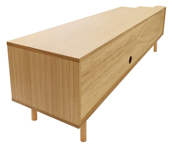 TV omarica v hrastovem dekorju v naravni barvi 189x50x44 cm Shift – Woodman