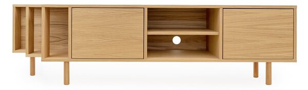 TV omarica v hrastovem dekorju v naravni barvi 189x50x44 cm Shift – Woodman