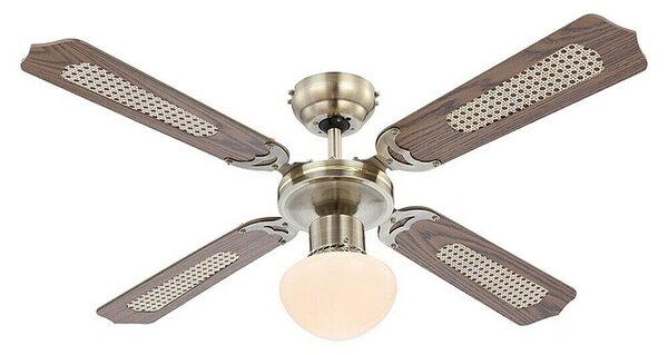Voltomat Stropni ventilator Panama (Medeninasta, Rjava, 106,6 cm, 60 W) productname.garantie.plussign BAUHAUS garancija 5 let