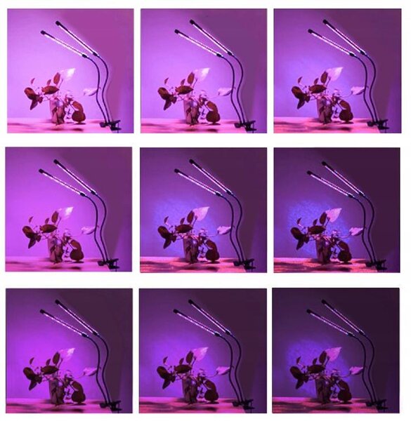 40 LED UV svetilki za rast rastlin 20W